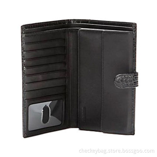Travel wallet, made of leather
